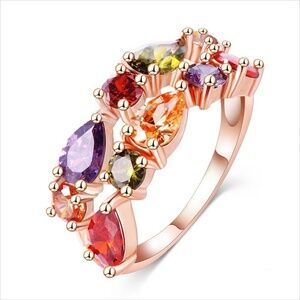 Women's Cubic Zirconia Beautiful Cocktail Ring